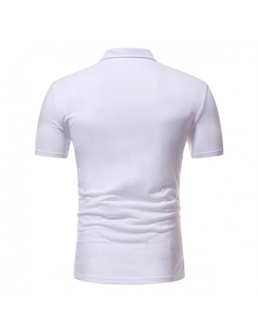 Mens Summer African Style Printedc Slim Fit Business Casual Golf Shirt