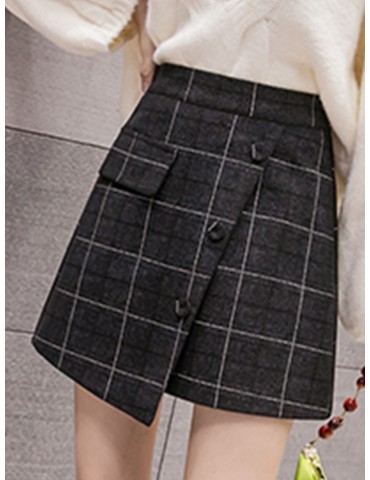 Women's Aline Skirt High Waist Patchwork Fashion Skirt