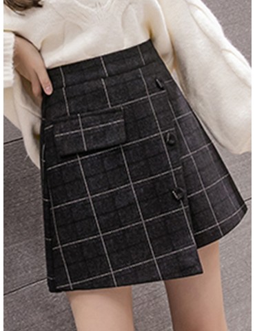 Women's Aline Skirt High Waist Patchwork Fashion Skirt